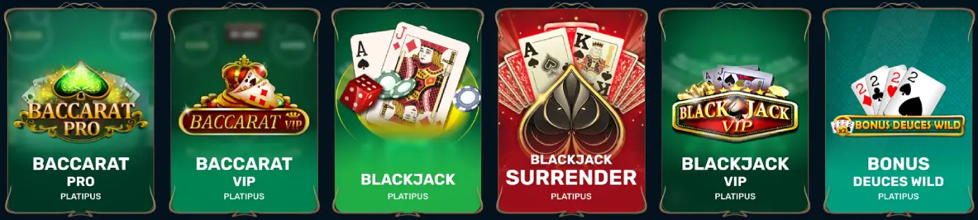 EliteSpin Casino Tafelspellen